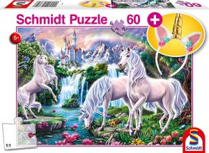 Otroska sestavljanka puzzle 60 delni Schmidt Samorog z dodatkom