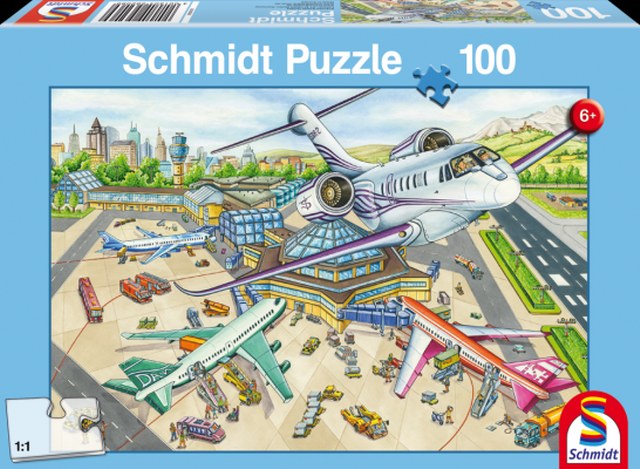 Otroška sestavljanka puzzle 100 delni Schmidt Letališče