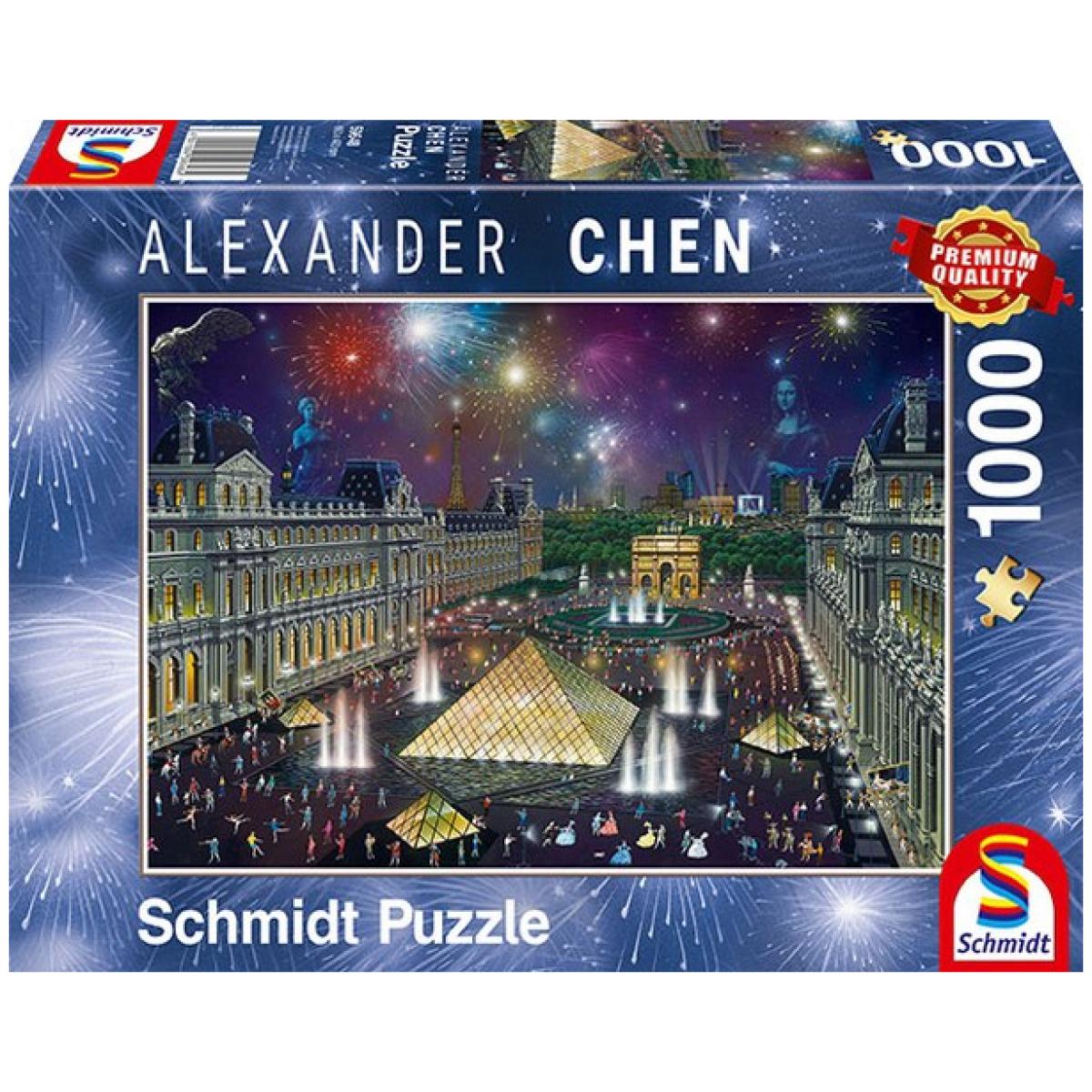 Sestavljanka puzzle 1000 delna Schmidt Chen Louvre