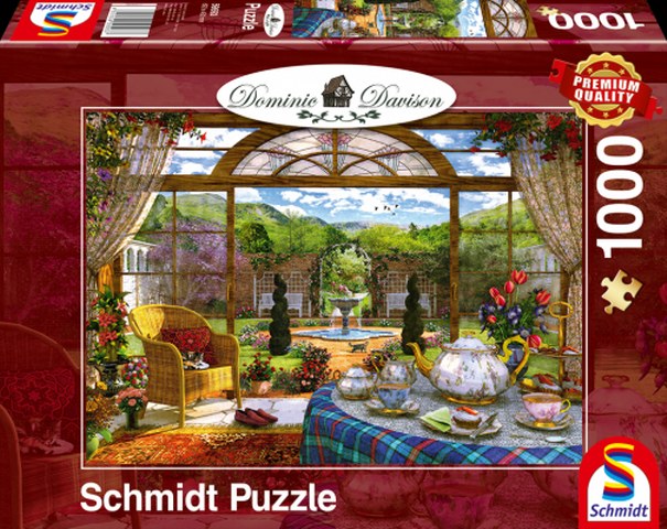 Sestavljanka puzzle 1000 delna Schmidt Davison Zimski vrt
