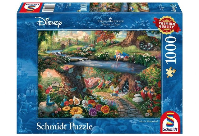 Sestavljanka puzzle 1000 delna Schmidt Kinkade Disney Alice