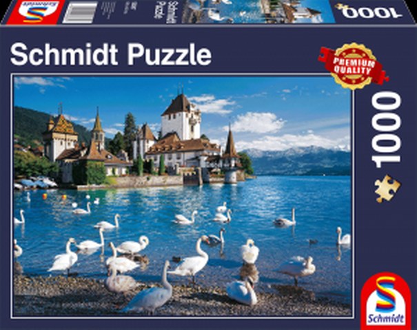 Sestavljanka puzzle 1000 delna Schmidt Labodi na jezeru