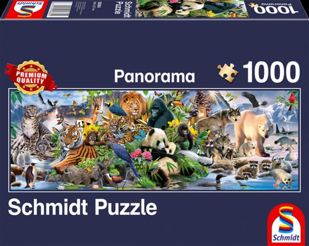 Sestavljanka puzzle 1000 delna Schmidt Panorama Živali
