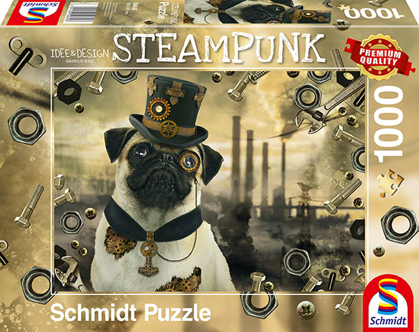 Sestavljanka puzzle 1000 delna Schmidt Steampunk pes
