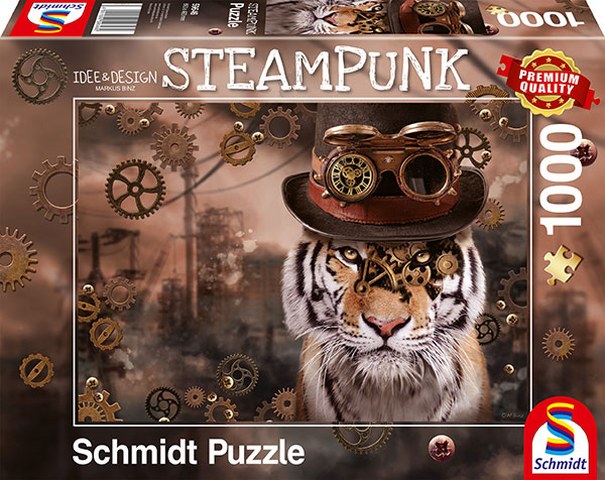 Sestavljanka puzzle 1000 delna Schmidt Steampunk tiger