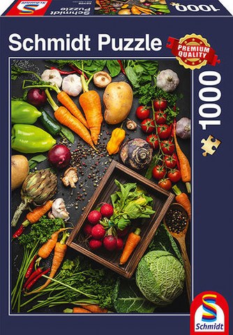 Sestavljanka puzzle 1000 delna Schmidt Super živila