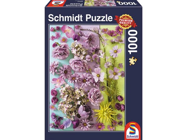 Sestavljanka puzzle 1000 delna Schmidt Vijolični cvetovi