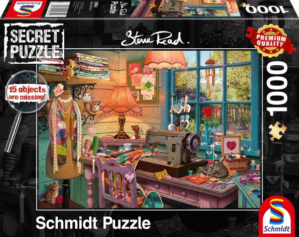 Sestavljanka puzzle 1000 delna Schmidt Šivalna soba