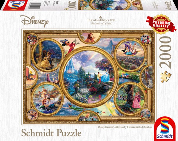Sestavljanka puzzle 2000 delna Schmidt Kinkade Sanje