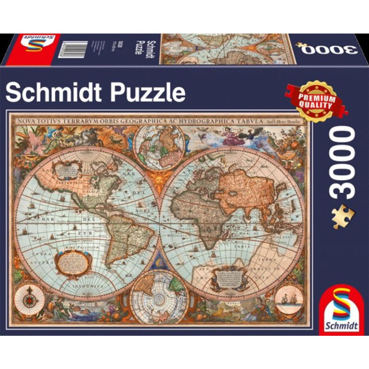 Sestavljanka puzzle 3000 delna Schmidt Zemljevid Starodavnega Sveta